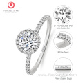 925 Sterling silver moissanite engagement rings